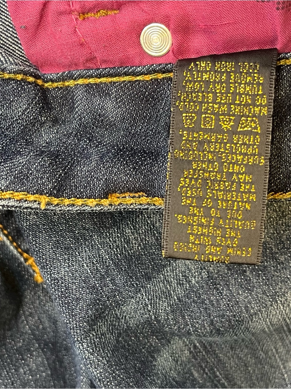 Rocawear Simone Straight Leg Jeans Size 11 Embroidered Pockets Blue Denim - Picture 9 of 10